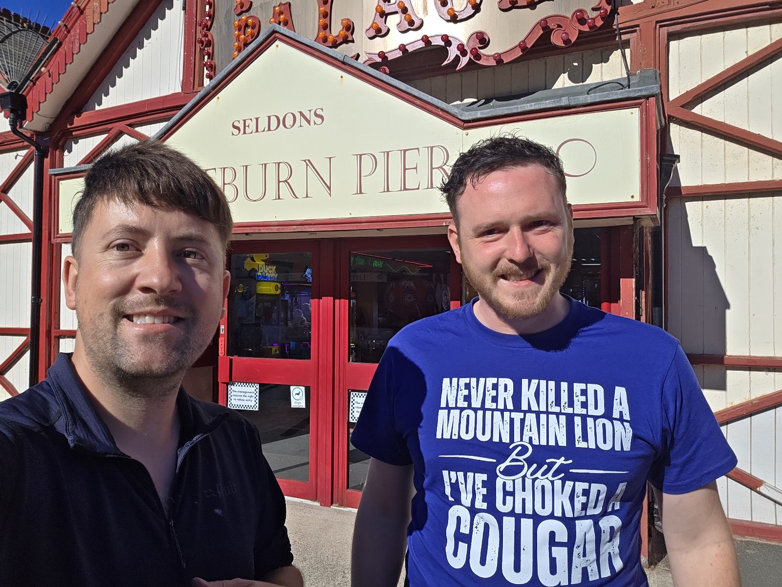 Take a team selfie at Saltburn Pier