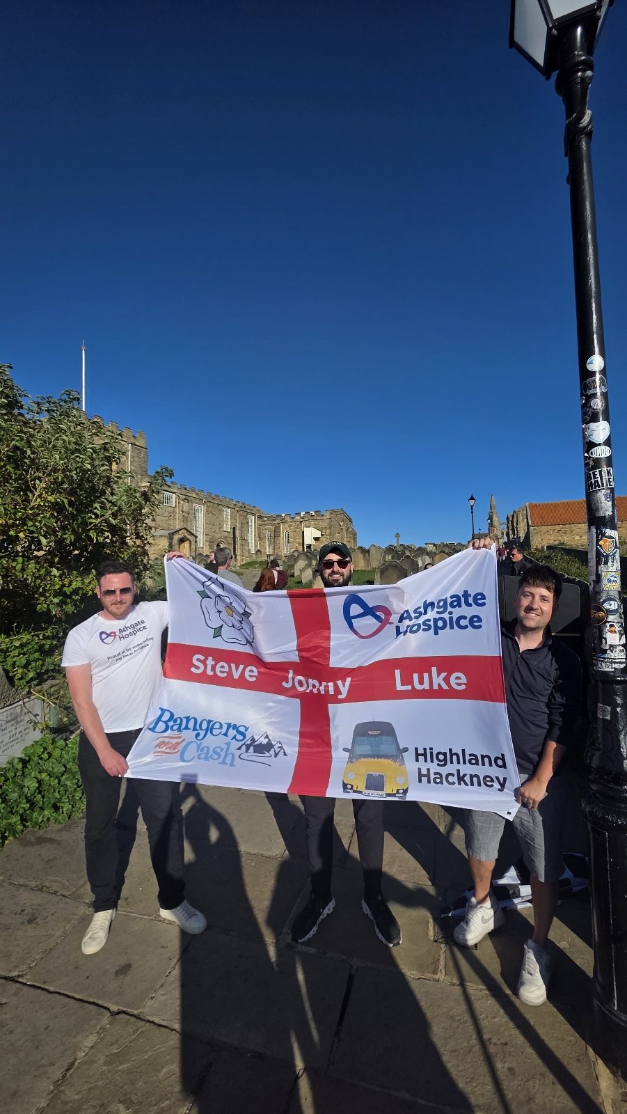 Take a team selfie at the top of the 199 Whitby Steps.